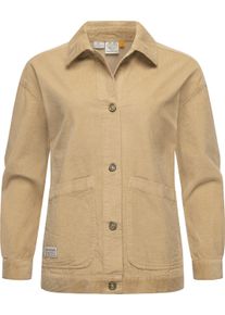 Cordjacke Ragwear "Cordjacke Ennea", Damen, Gr. XXL, beige (sand), Obermaterial: 100% Baumwolle CO., Jacken Cordjacke