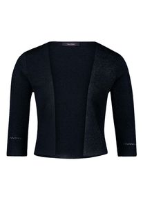 Bolero Vera Mont "Strickbolero ohne Verschluss", Damen, Gr. M, blau (dunkelblau, dunkelblau), Obermaterial: 80% Viskose CV. 20% Polyester PES., Strickjacken Bolero