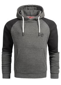 Kapuzenpullover Alessandro Salvarini "Hoodie ASFelippe", Herren, Gr. XL, grau (dunkelgrau), Obermaterial: 65% Baumwolle CO. 35% Polyester PES., Sweatshirts Kapuzenpullover