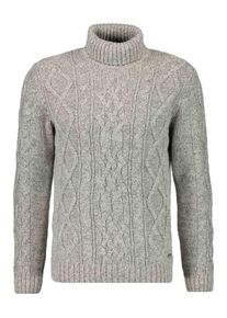 Rollkragenpullover Ragman, Herren, Gr. 58, grau, Strick, 100% Baumwolle, ohne Ausschnitt, Pullover Rollkragenpullover