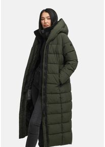 Winterjacke Marikoo "Marikoo Pakoraa 16 Steppmantel N088", Damen, Gr. 4XL, gr&uuml;n (schwarzolive), Obermaterial: 100% Polyester PES., Jacken Winterjacke