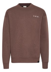 !Solid Longpullover SOLID "Sweatshirt SDHannes", Herren, Gr. XXL, braun (java), Obermaterial: 60% Baumwolle CO. 40% Polyester PES., Sweatshirts Longpullover