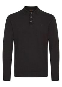 Longsleeve INDICODE "Strickpullover IDBellox", Herren, Gr. S, schwarz, Obermaterial: 80% Baumwolle CO. 20% Polyamid PA., Pullover Longsleeve