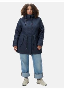Wintermantel Ragwear "Wintermantel Monadis Rainy II Intl.", Damen, Gr. XXL, blau (navy23), Obermaterial: 100% Polyester PES. Obermaterial: Futter: 100% Polyester PES. 100% Polyester PES., M&auml;ntel Wintermantel