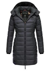 Steppmantel Marikoo "Steppmantel Abendsternchen", Damen, Gr. 5XL, grau (anthrazit), Obermaterial: 100% Nylon NY. Obermaterial: Futter: 100% Polyester PES. 100% Polyester PES., M&auml;ntel Steppmantel