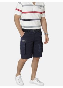 Bermudas Babista "Bermuda RAVIANO", Herren, Gr. 52, N-Gr, blau (dunkelblau), Obermaterial: 98% Baumwolle CO. 2% Elasthan EL., regular fit, Hosen Bermudas
