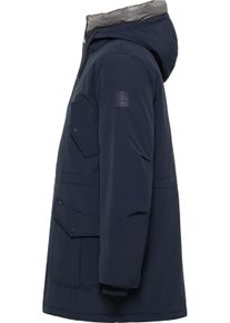 Outdoorjacke Mustang "Herren Style Monterey", Herren, Gr. XL, dunkelblau, Canvas, 64% Baumwolle, 36% Polyamid, unifarben, regular fit, Jacken Outdoorjacke