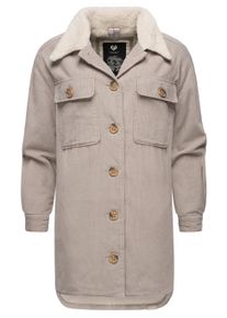 Cordjacke Ragwear "Cordjacke Kyoka", Damen, Gr. XL, beige (bone), Obermaterial: 100% Baumwolle CO. Obermaterial: Futter: 100% Polyester PES. 100% Polyester PES., Jacken Cordjacke