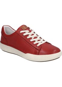 Sneaker Josef Seibel "Claire 01, rot", Damen, Gr. 37, rot, Obermaterial: 100% Rindsleder Leather cow., Schuhe Sneaker