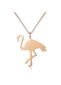 Edelstahlkette AILORIA "Halskette FLAMANT", Damen, gold (ros&eacute;gold), Halsketten Edelstahlkette