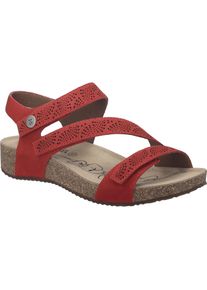 Sandale Josef Seibel "Tonga 78, rot", Damen, Gr. 36, rot, Obermaterial: 100% Rindsleder Leather cow., Schuhe Sandale