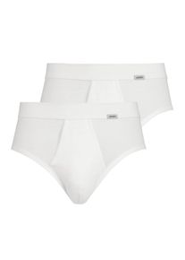 Slip Jockey "Slip Luxury Cotton Classic Brief 2P 2er Pack", Herren, Gr. XXL, wei&szlig;, Obermaterial: 100% Baumwolle CO., Unterhosen Slip