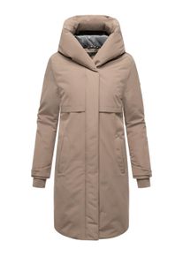 Wintermantel Navahoo "Wintermantel Domingaa 14", Damen, Gr. XL, beige (taupe grau), Obermaterial: 100% Polyester PES. Obermaterial: Futter: 95% Polyester PES. 5% Elasthan EL. 100% Polyester PES., M&auml;ntel Wintermantel
