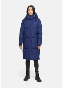 Winterjacke Marikoo "Marikoo Michikoo Damen Winterjacke gesteppt N082", Damen, Gr. XXL, blau (navy), Obermaterial: 100% Polyester PES., Jacken Winterjacke