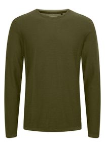 Strickfleece-Pullover Blend "Strickpullover BHPullover", Herren, Gr. L, gr&uuml;n (cypress), Obermaterial: 100% Baumwolle CO., Pullover Strickfleece-Pullover