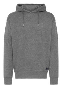 !Solid Longpullover SOLID "Sweater SDDIX", Herren, Gr. S, grau (dunkelgrau melange), Obermaterial: 65% Polyester PES. 35% Baumwolle CO., Pullover Longpullover