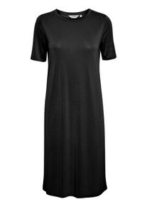 Shirtkleid oxmo "Shirtkleid OXBrinja", Damen, Gr. S, N-Gr, schwarz, Obermaterial: 64% Modal CMD. 36% Polyester PES., Kleider Shirtkleid