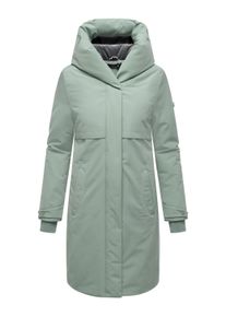 Wintermantel Navahoo "Wintermantel Domingaa 14", Damen, Gr. L, gr&uuml;n (smokey mint), Obermaterial: 100% Polyester PES. Obermaterial: Futter: 95% Polyester PES. 5% Elasthan EL. 100% Polyester PES., M&auml;ntel Wintermantel
