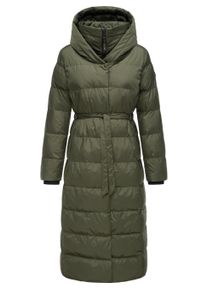 Steppmantel Ragwear "Steppmantel Niara Long", Damen, Gr. M, gr&uuml;n (schwarz olive), Obermaterial: 100% Nylon NY. Obermaterial: Futter: 100% Polyester PES. 100% Polyester PES., M&auml;ntel Steppmantel