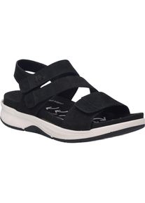 Sandale Josef Seibel "Estelle 03, schwarz", Damen, Gr. 37, schwarz, Obermaterial: 100% Rindsleder Leather cow., Schuhe Sandale