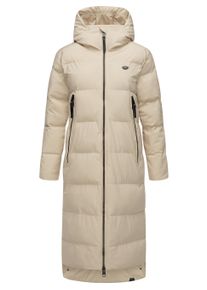 Wintermantel Ragwear "Wintermantel Patrise", Damen, Gr. M, beige (ecru24), Obermaterial: 100% Polyester PES. Obermaterial: Futter: 100% Polyester PES. 100% Polyester PES., M&auml;ntel Wintermantel