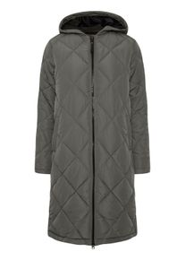 Steppmantel oxmo "Steppmantel OXStanca", Damen, Gr. M, grau (pewter), Obermaterial: 100% Polyester PES., M&auml;ntel Steppmantel