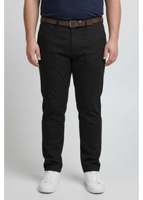 Jack & Jones PlusSize Chinohose "JPSTMARCO ADAM BELTED CHINO PLS", Herren, Gr. 46 (6XL), L&auml;nge 34, schwarz, Web, Obermaterial: 98% Baumwolle, 2% Elasthan, JACK & JONES PLUSSIZE, unifarben, slim fit kn&ouml;chellang, Hosen Chinohose