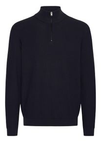 Troyer Casual Friday "Troyer CFNOAR", Herren, Gr. L, blau (schwarz navy), Obermaterial: 100% Baumwolle CO., Pullover Troyer
