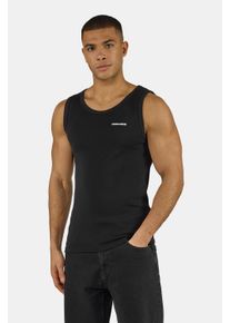 Muscleshirt Pegador "Logo Rib Undershirt", Damen, Gr. L, schwarz, Single Jersey, Obermaterial: 95% Baumwolle, 5% Elasthan, unifarben, regular fit normal, Rundhals, Shirts Muscleshirt, Baumwollmischung, regular fit
