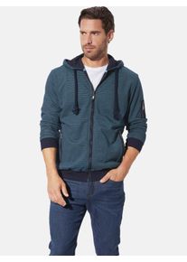 Kapuzensweatjacke Babista "Sweatjacke NOLIENZA", Herren, Gr. M, blau (dunkelblau), Obermaterial: 70% Baumwolle CO. 30% Polyester COOLMAX PES(Coolmax)., Sweatjacken Kapuzensweatjacke