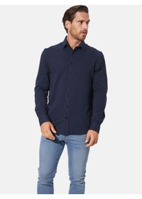 Langarmhemd Babista "Hemd BRANAR", Damen, Gr. M, weit, blau (dunkelblau), Obermaterial: 100% Baumwolle CO., Hemden Langarmhemd