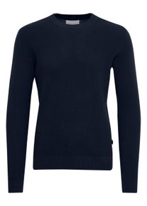 Strickfleece-Pullover Casual Friday "Strickpullover CFKarlo", Herren, Gr. XL, blau (schwarz navy), Obermaterial: 100% Baumwolle CO., Pullover Strickfleece-Pullover
