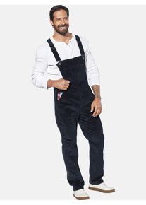 Latzjeans Jan Vanderstorm "Latzhose KEARON", Herren, Gr. 78, N-Gr, blau (dunkelblau cord), Obermaterial: 98% Baumwolle CO. 2% Elasthan EL., Jeans Latzjeans