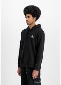 Hoodie Alpha Industries "Basic Hoodie SL", Herren, Gr. XL, schwarz, Obermaterial: 80% Baumwolle, 20% Polyester, regular fit, Sweatshirts Hoodie