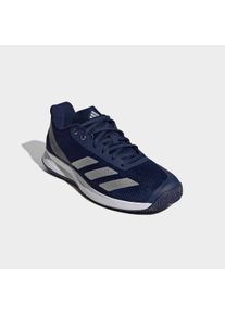 Tennisschuh adidas Performance "COURTFLASH SPEED 2", Herren, Gr. 43, dkblau, silvmt, ftwwht, Synthetik, Textil, Schuhe Tennisschuh, f&uuml;r Hartcourt, All-Court