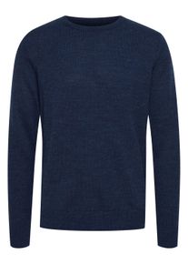 Strickfleece-Pullover Blend "Strickpullover BHPullover", Herren, Gr. L, blau (marineblaus), Obermaterial: 85% Polyacryl PAN. 15% Wolle WO., Pullover Strickfleece-Pullover