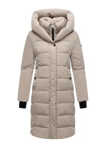 Steppmantel Navahoo "Steppmantel Laubzauber 14", Damen, Gr. L, beige (bone), Obermaterial: 100% Polyester PES. Obermaterial: Futter: 100% Polyester PES. 100% Polyester PES., M&auml;ntel Steppmantel