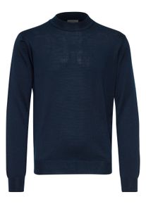 Strickfleece-Pullover Casual Friday "Strickpullover CFKarl", Herren, Gr. XXL, blau (schwarz navy), Obermaterial: 50% Wolle WO. 50% Polyacryl PAN., Pullover Strickfleece-Pullover