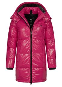 Wintermantel Ragwear "Wintermantel Roobie Long", Damen, Gr. XS, pink (fuchsia), Obermaterial: 100% Nylon NY. Obermaterial: Futter: 100% Polyester PES. 100% Polyester PES., M&auml;ntel Wintermantel