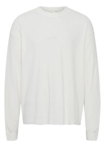 !Solid Longpullover SOLID "Sweatshirt SDFletcher", Herren, Gr. XL, wei&szlig; (sanftes wei&szlig;), Obermaterial: 80% Baumwolle CO. 20% Polyester PES., Sweatshirts Longpullover