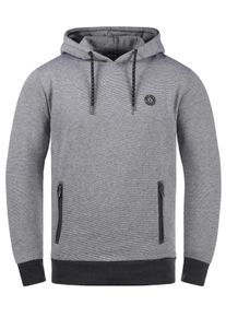 !Solid Kapuzenpullover SOLID "Hoodie SDRaffa", Herren, Gr. XXL, grau (dunkelgrau melange), Web, Obermaterial: 60% Baumwolle CO. 40% Polyester PES., unifarben, normal, Pullover Kapuzenpullover