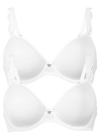 T-Shirt-BH Anita "2er Pack B&uuml;gel BH mit Spacerschale Selma", Damen, Gr. 70, Cup C, wei&szlig; (wei&szlig; wei&szlig;), Obermaterial: 58% Polyester PES. 30% Polyamid PA. 12% Elasthan EL., BHs T-Shirt-BH