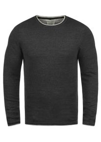 Rundhalspullover Blend "Rundhalspullover BHOdin", Herren, Gr. M, grau (charcoal), Obermaterial: 100% Baumwolle CO., Pullover Rundhalspullover