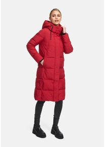 Winterjacke Marikoo "Marikoo Chumanii Damen Herbst Winter Steppmantel Parka lang N057", Damen, Gr. XXL, rot (deeprot), Obermaterial: 100% Polyester PES., Jacken Winterjacke