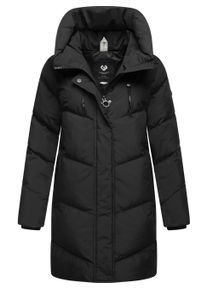 Kurzmantel Ragwear "Kurzmantel Avelin", Damen, Gr. XXL, schwarz, Obermaterial: 100% Polyester PES. Obermaterial: Futter: 100% Polyester PES. 100% Polyester PES., M&auml;ntel Kurzmantel