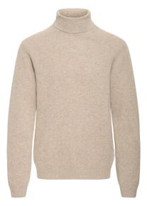Rollkragenpullover Casual Friday "Strickrollkragenpull CFKarl", Herren, Gr. M, silber (silber mink melange), Obermaterial: 80% Wolle WO. 20% Polyamid PA., Pullover Rollkragenpullover