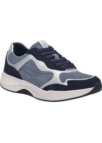 Sneaker Josef Seibel "Elli 18, ocean-multi", Damen, Gr. 36, blau (ocean, multi), Obermaterial: 100% Rindsleder Leather cow., Schuhe Sneaker