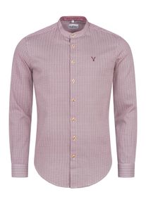 N&uuml;bler Trachtenhemd N&Uuml;BLER "Trachtenhemd Paavo", Herren, Gr. XL, EURO, rot, Obermaterial: 100% Baumwolle CO., Hemden Trachtenhemd