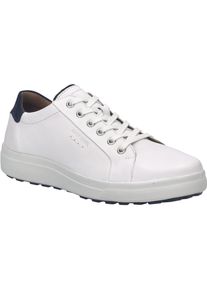 Sneaker Josef Seibel "Maddox 05, weiss-dunkelblau", Damen, Gr. 45, wei&szlig; (wei&szlig;, dunkelblau), Obermaterial: 100% Rindsleder Leather cow., Schuhe Sneaker