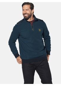 Sweatshirt Jan Vanderstorm "Sweatshirt KNUTSTAD", Herren, Gr. XL, blau (petrol), Obermaterial: 100% Baumwolle CO., Sweatshirts Sweatshirt